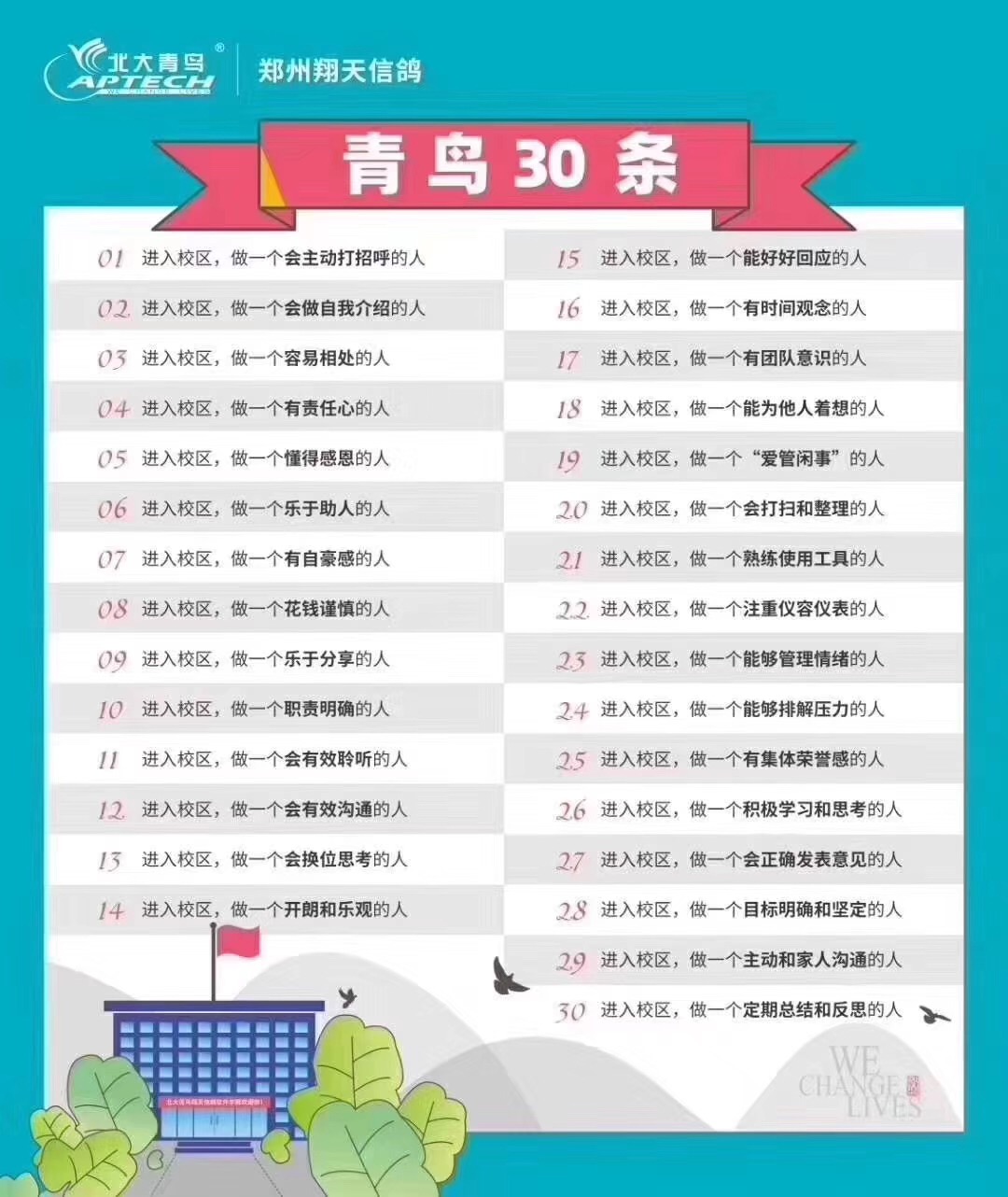 鄭州北大青鳥翔天信鴿校區(qū)一家專注河南職業(yè)IT教育14年的學(xué)校